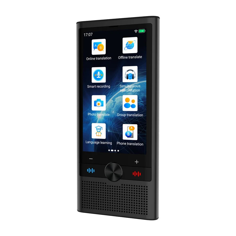 S10 1+16GB 3.5 Inch Screen AI Voice Translator 148 Online 19 Offline Languages WiFi Photo Translation Device - Black - 2