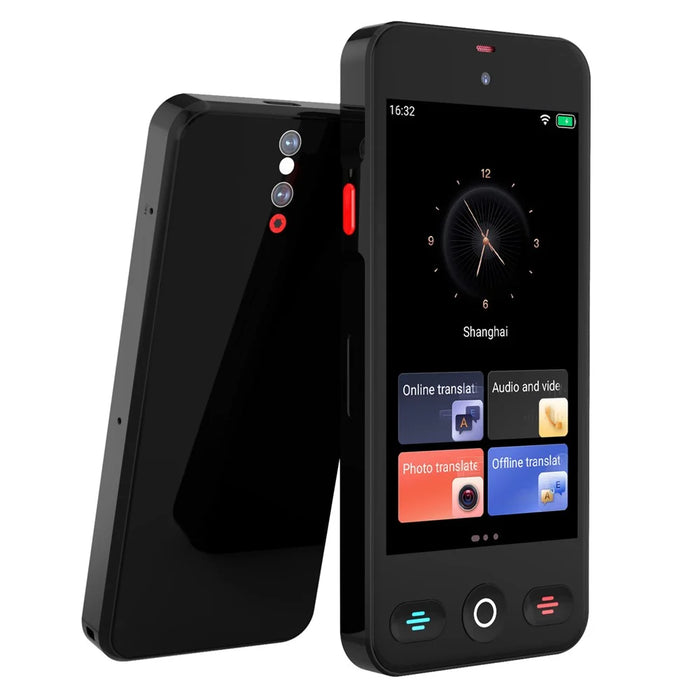 S10 Pro 2+16GB 4 Inch Screen AI Voice Translator 148 Online Languages WiFi Photo Recording Device - Black - 1