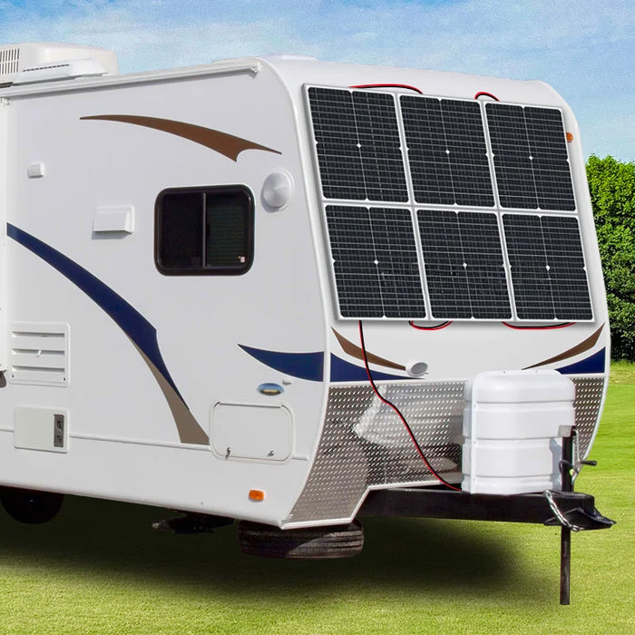 40W Solar Panel Portable Charger 18V Outdoor Power Station Battery Charger for RV Camping Monitoring - Single Panel - 3