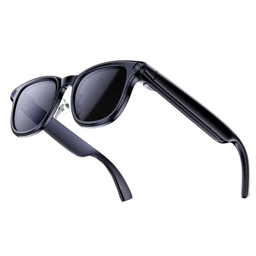 A2C Smart Glasses 8MP Camera AI Translation Bluetooth-compatible 6.0 EIS Stabilization with Dual Lens (Sunglasses + Clear Lens) - 1