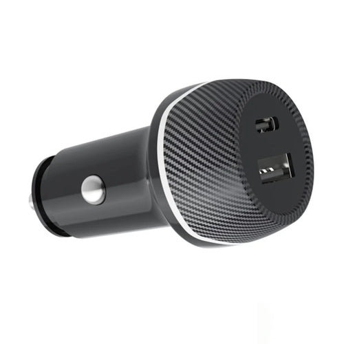 T05 USB-A + Type-C Car Charger Bluetooth-compatible Tracking Anti-Lost Device for Smartphone - Black/For Android Version - 1