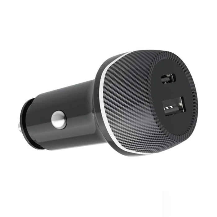 T05 USB-A + Type-C Car Charger Bluetooth-compatible Tracking Anti-Lost Device for Smartphone - Black/For Android Version - 1