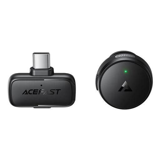 ACEFAST R7 Wireless Lavalier Microphone AI Noise Reduction Magnetic Clip-on Mic for Live Streaming - Black - 2