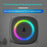 A6 Wireless Doorbell 300m Range 60 Melodies with Colorful LED Light, 1 Transmitter + 1 Receiver - White US Plug - 5