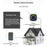 A6 300m Range 60 Melodies Plug-in Wireless Doorbell, 1 Transmitter + 2 Receivers - White US Plug - 7