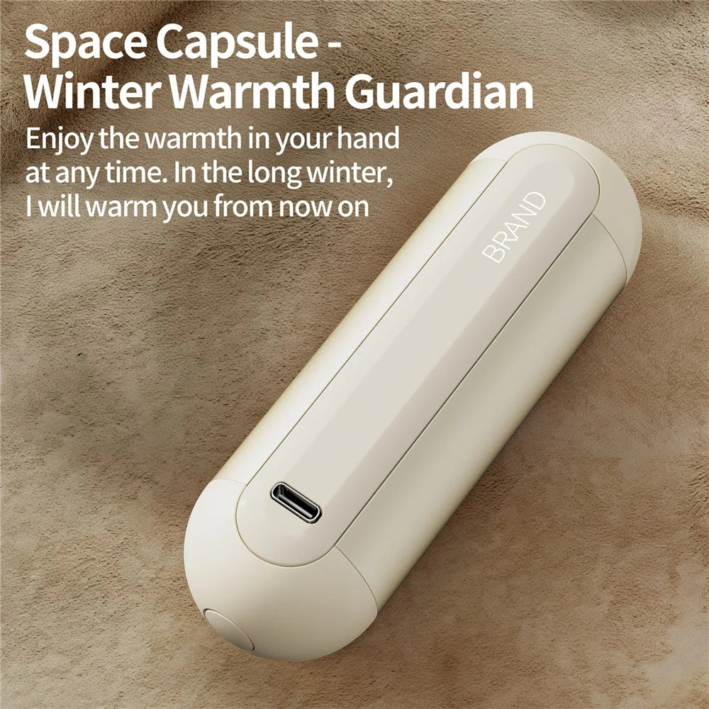 M2 2Pcs 3000mAh Magnetic Detachable Hand Warmer 3-Speed Adjustable Portable Heater - Black - 2