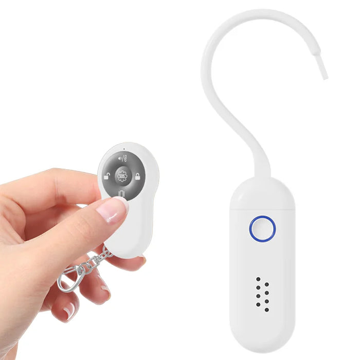 130dB Door Window Alarm Dual Mode Sound Light Flashing with Remote Control for Home Hotel - White - 1