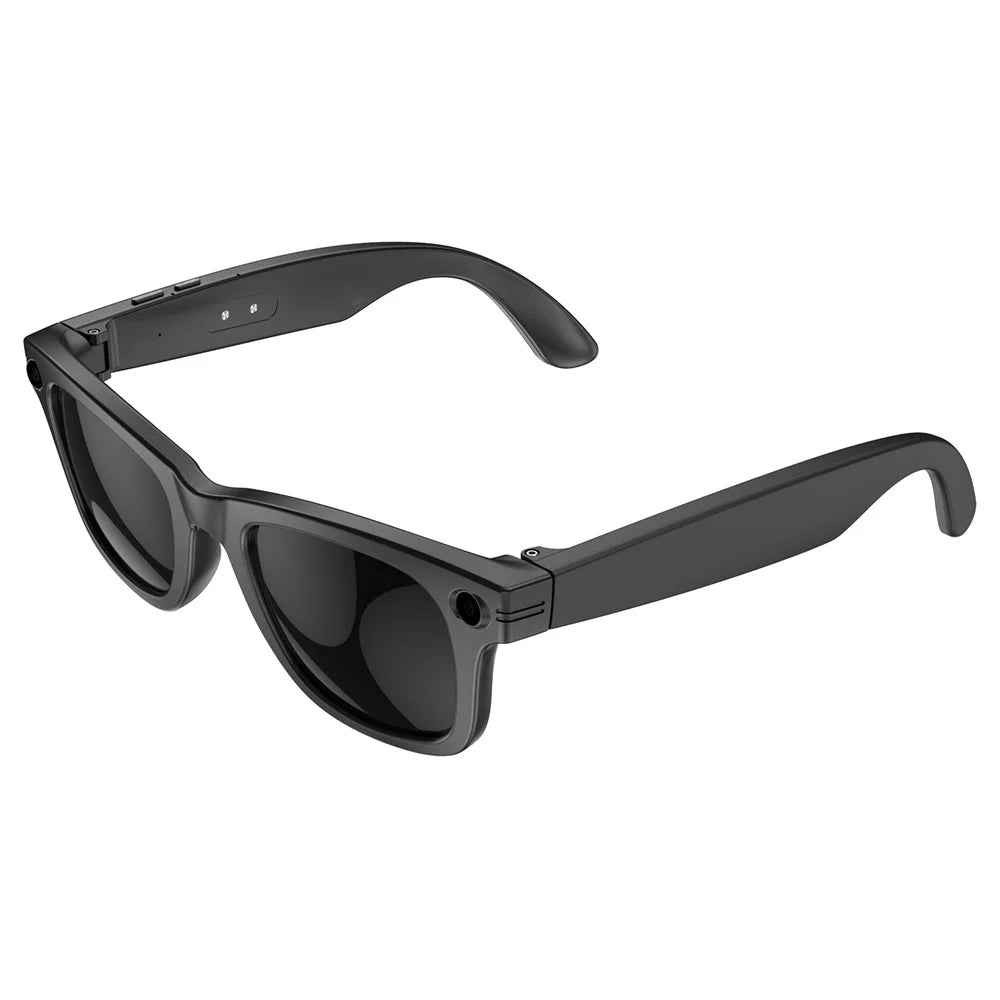 W610T Bluetooth-compatible Smart Glasses 8MP Camera AI Translation Image Stabilization - Sunglasses Lens - 2