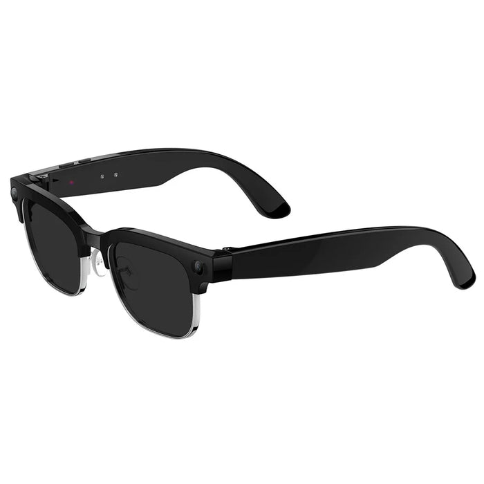 W630T Smart Glasses 8MP Camera Anti-Shake IP66 Waterproof AI Voice Wake-up Bluetooth-compatible Eyeglasses - Sunglasses Lens - 1