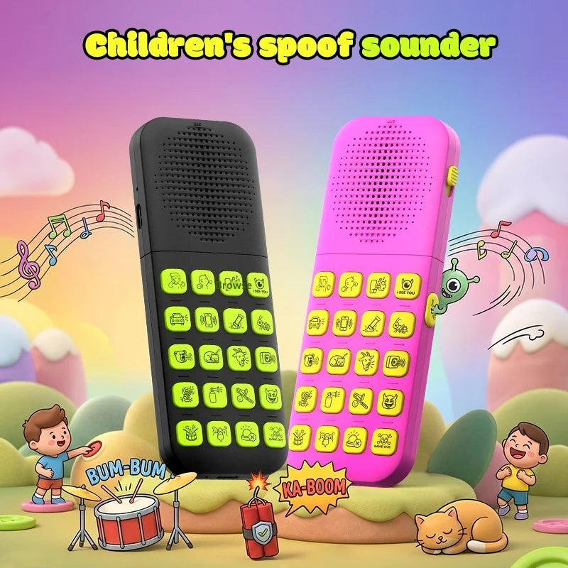 T19 Sound Effect Machine 20 Funny Sounds Voice Recorder Remote Control Prank Toy - Black - 2