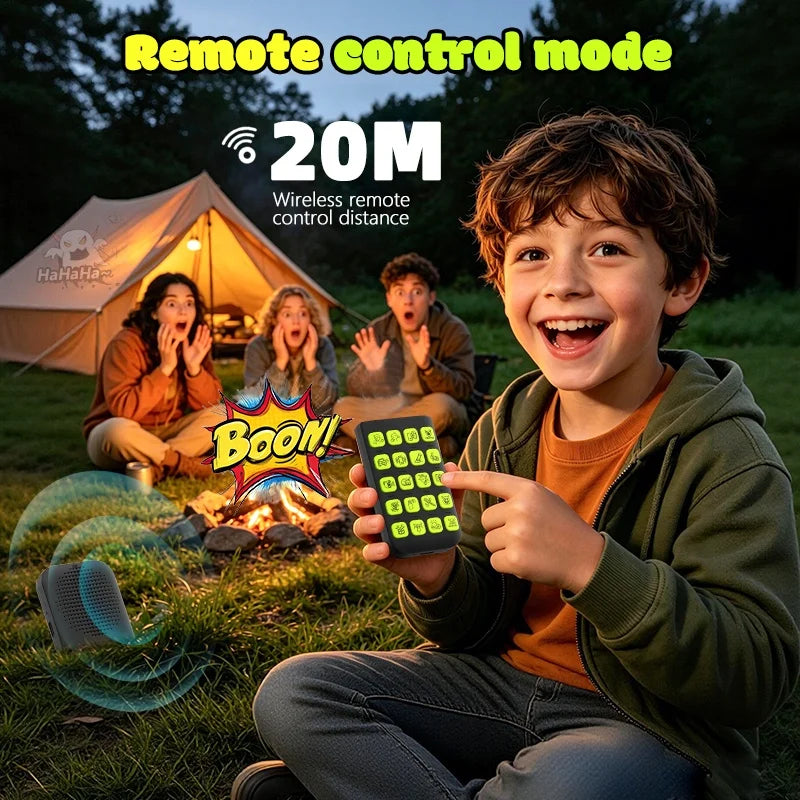 T19 Sound Effect Machine 20 Funny Sounds Voice Recorder Remote Control Prank Toy - Black - 3