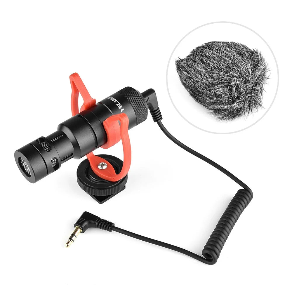 YELANGU MIC10 USB Mini Universal Video Microphone with Windscreen for DSLR Cameras and Smartphones - 5