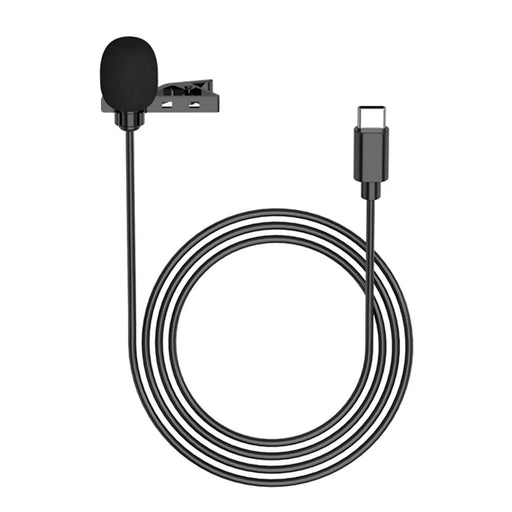 YELANGU MY2-C Clip-on Lapel Mic Mini Recording Microphone for Android Type-C Device (YLG9926B-C) - 1