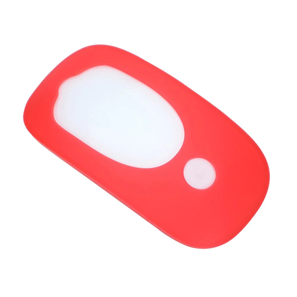 Wireless Mouse Anti-drop Soft Silicone Cover Protective Case for Apple Magic Mouse 1/2 - Red - 1