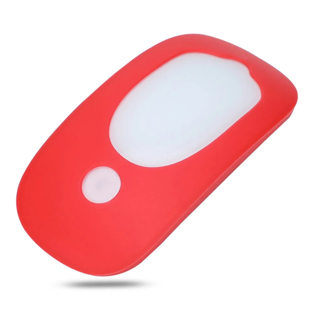 Wireless Mouse Anti-drop Soft Silicone Cover Protective Case for Apple Magic Mouse 1/2 - Red - 2