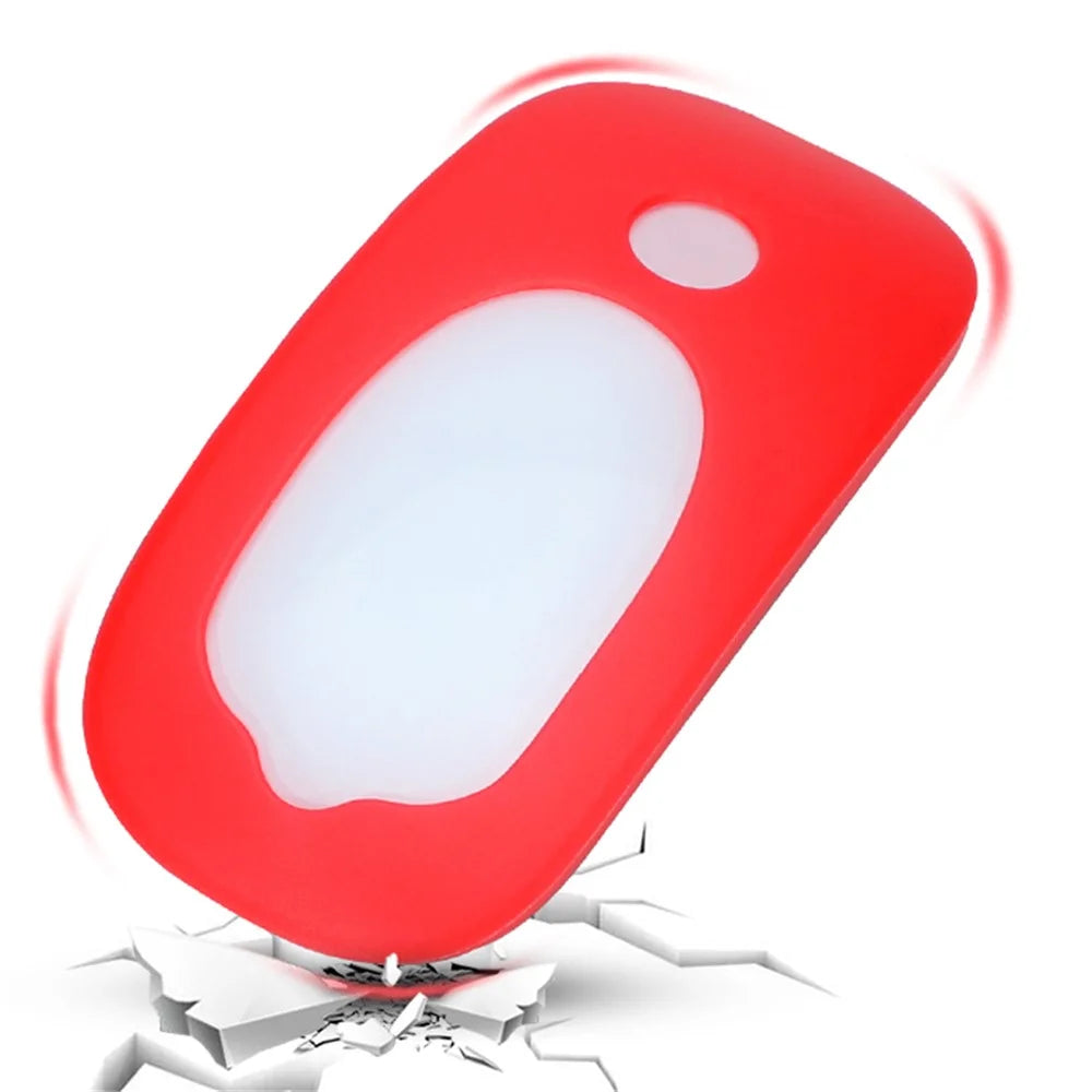 Wireless Mouse Anti-drop Soft Silicone Cover Protective Case for Apple Magic Mouse 1/2 - Red - 4