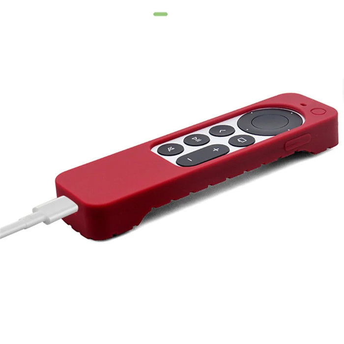 Anti-drop Remote Controller Silicone Protective Sleeve Cover for Apple TV HD/4K - Red - 4