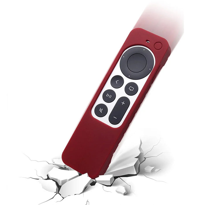 Anti-drop Remote Controller Silicone Protective Sleeve Cover for Apple TV HD/4K - Red - 5