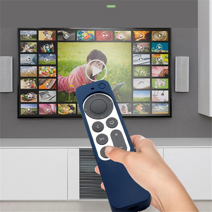 Anti-drop Remote Controller Silicone Protective Sleeve Cover for Apple TV HD/4K - Red - 7
