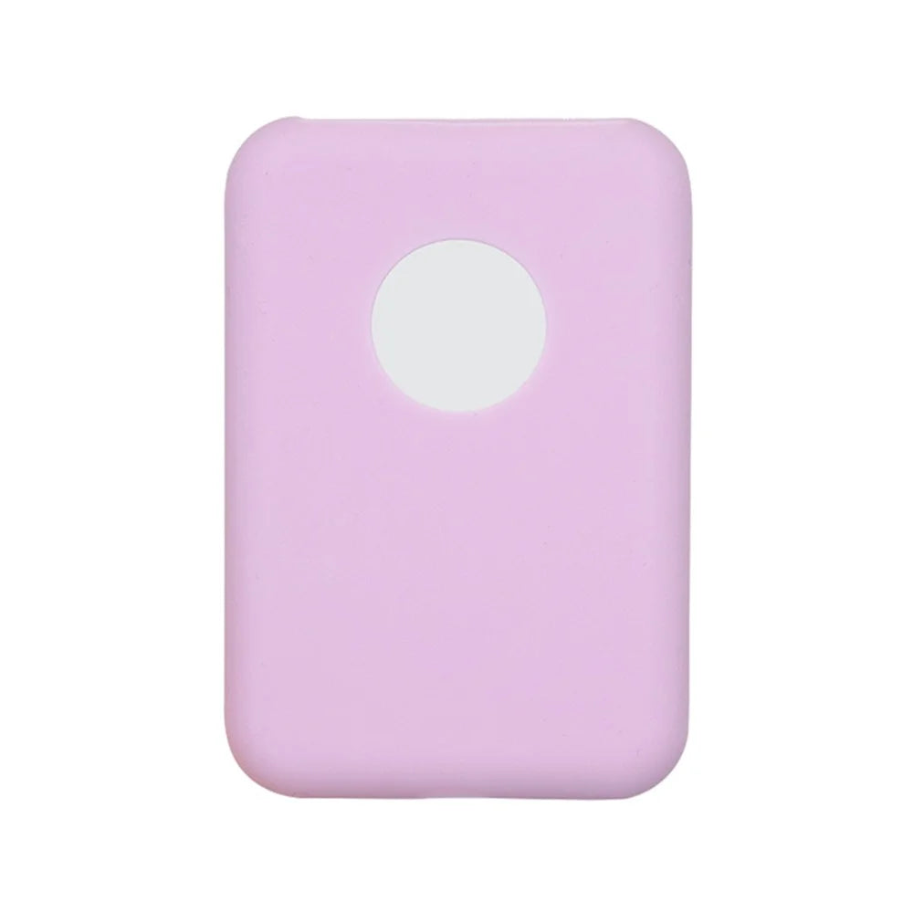 Silicone Anti-slip Anti-drop Protective Cover Case for Apple MagSafe External Battery Magnetic Charger - Purple - 1