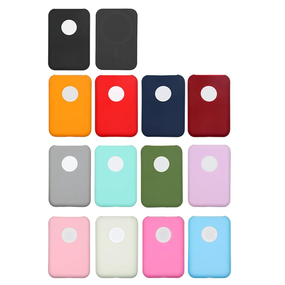 Silicone Anti-slip Anti-drop Protective Cover Case for Apple MagSafe External Battery Magnetic Charger - Purple - 6