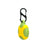 Round Waterproof Silicone Protective Case Cover for Apple AirTag Locator - Green/Yellow - 3