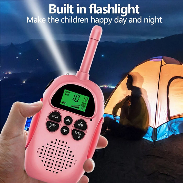D01 Smart Wireless 3km Long-distance Walkie Talkie Parent-child Voice Interphone Interactive Toy - Blue/Pink - 4