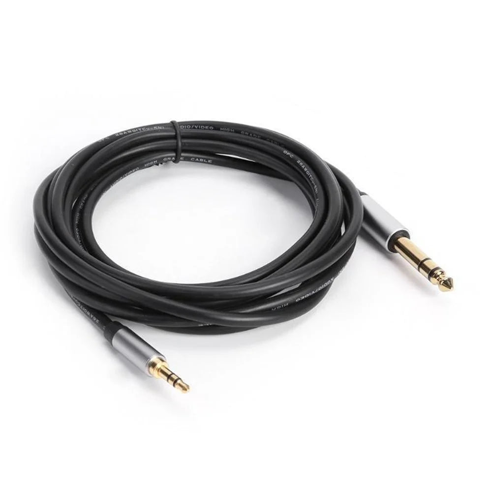 3m 3.5mm to 6.35mm/6.5mm Aux Adapter Cable Male to Male Audio Cord for Mixer Amplifier - 5