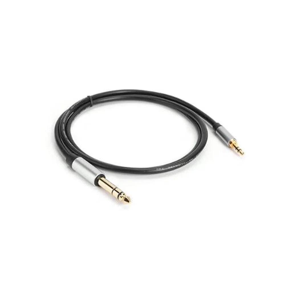 1m 3.5mm to 6.35mm/6.5mm Male to Male Gold Plated Plug Aux Adapter Audio Cable - 5
