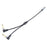 3.5mm Female to Dual 6.35mm Male Elbow Y Splitter Cable Audio Conversion Cord - 3