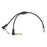 3.5mm Female to Dual 6.35mm Male Elbow Y Splitter Cable Audio Conversion Cord - 4
