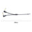 3.5mm Female to Dual 6.35mm Male Elbow Y Splitter Cable Audio Conversion Cord - 6
