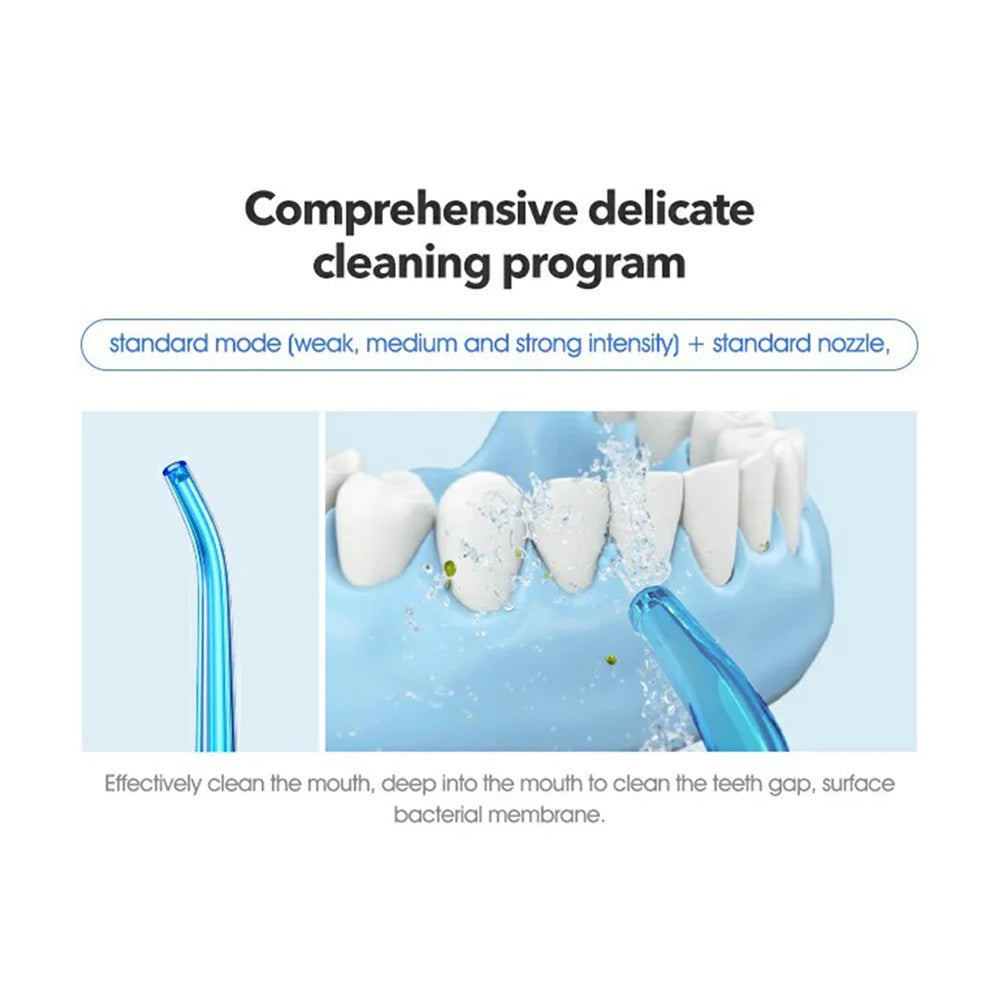 XIAOMIYOUPIN SOOCAS W3 Pro Portable Teeth Cleaner Oral Irrigator Rechargeable Waterproof Toothpick Oral Cleaning Tooth Whitening 360-degree Rotary Nozzle (Chinese Version) - 6