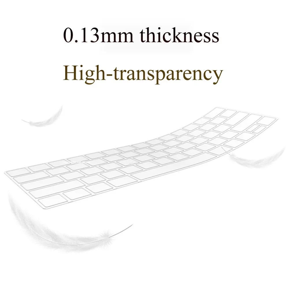 WIWU Ultra Thin Clear Dustproof Waterproof Keyboard Skin Protector Cover for MacBook Pro 14inch 2021 - 2