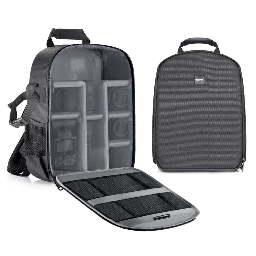 NEEWER Large Storage Space Travel Backpack Multifunctional Protective Bag Case Camera Shoulders Backpack - Grey - 1