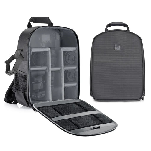 NEEWER Large Storage Space Travel Backpack Multifunctional Protective Bag Case Camera Shoulders Backpack - Grey - 1