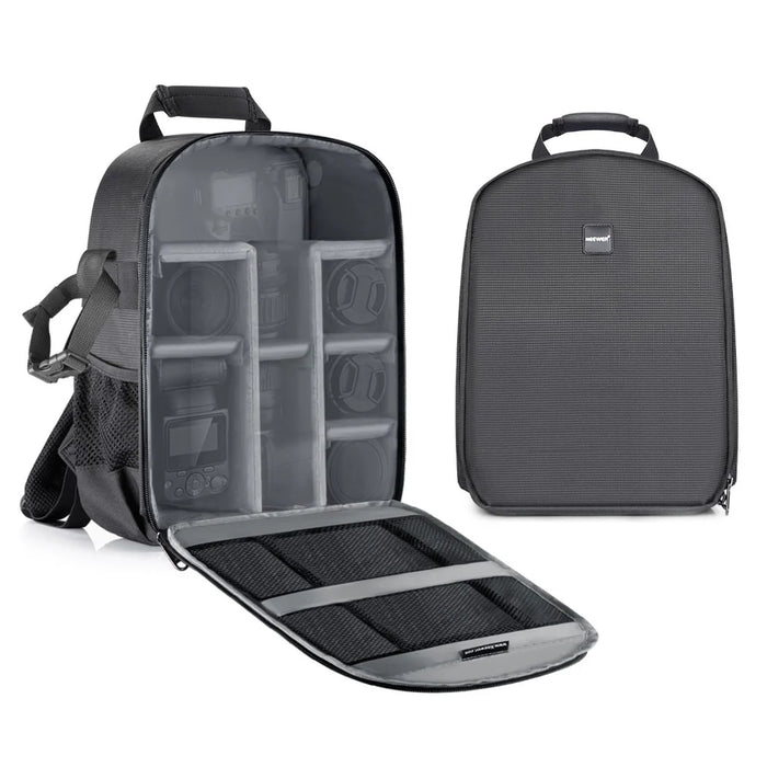 NEEWER Large Storage Space Travel Backpack Multifunctional Protective Bag Case Camera Shoulders Backpack - Grey - 1