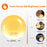 SH-02S Sunrise Sunset Simulation Smart WiFi Wake Up Light App Voice Control Alarm Clock FM Radio Bedside Lamp - US Plug - 5