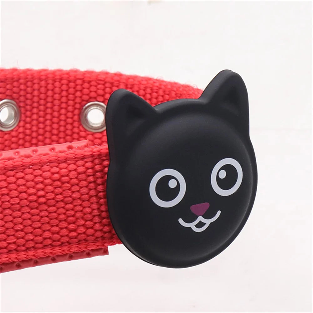 Cat Style Pet Tracker Anti-loss Cover TPU Protective Case for Apple AirTag  - Black - 2