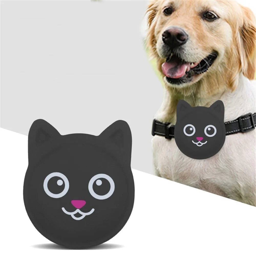 Cat Style Pet Tracker Anti-loss Cover TPU Protective Case for Apple AirTag  - Black - 6