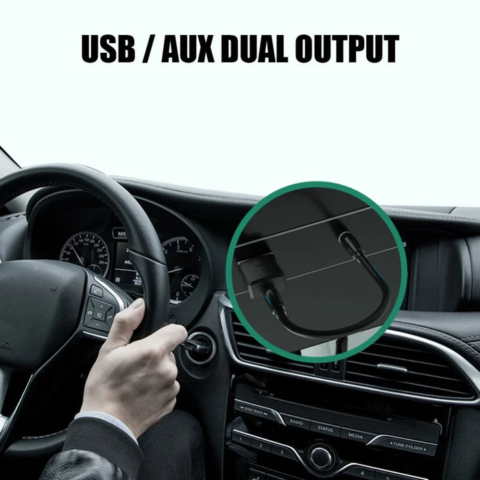 ZF-169S Bluetooth-compatible 5.0 Audio Receiver Transmitter 3.5mm AUX Mini Music Wireless USB Adapter for TV Car PC Headphones - 4