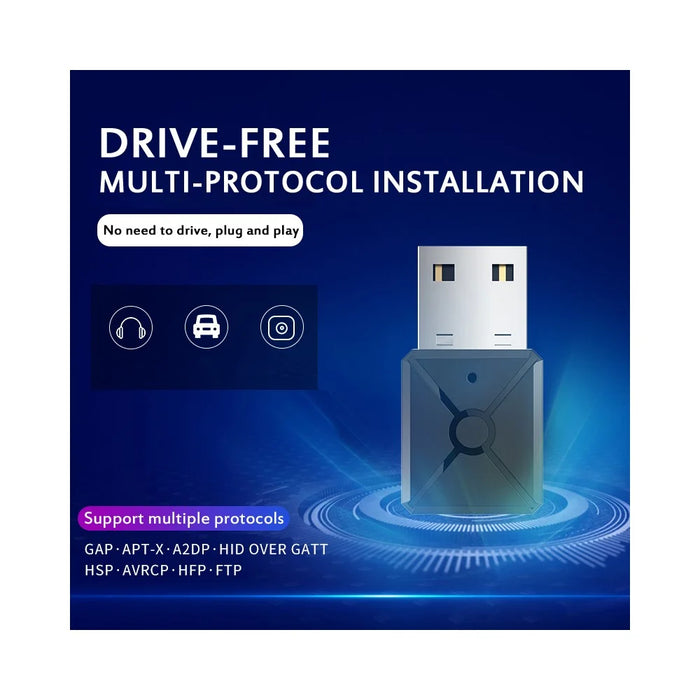 A30 Wireless USB Bluetooth-compatible Adapter 5.0 Dongle Music Receiver Transmitter for PC Computer - 4