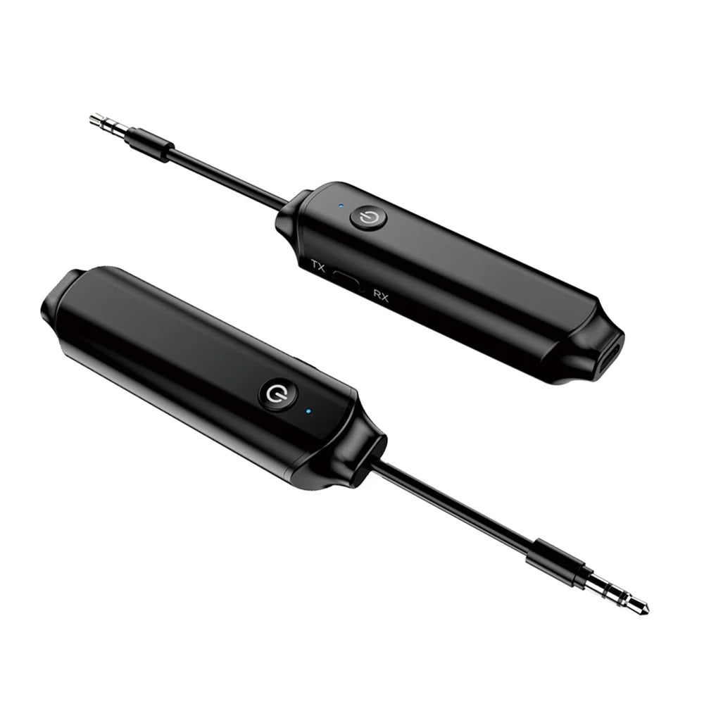 B12 Bluetooth-compatible 5.0 Transmitter Receiver Rechargeable 3.5mm Aux Audio Adapter for PC TV Car - 1