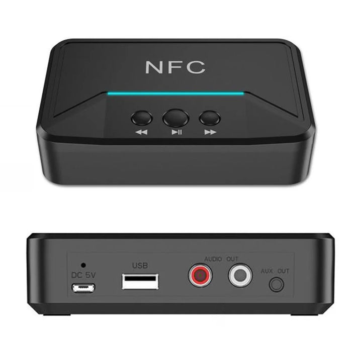 BT200 NFC 5.0 Bluetooth-compatible Receiver A2DP AUX 3.5mm RCA Jack USB Smart Playback Stereo Audio Wireless Adapter for Car Kit Speaker - 1