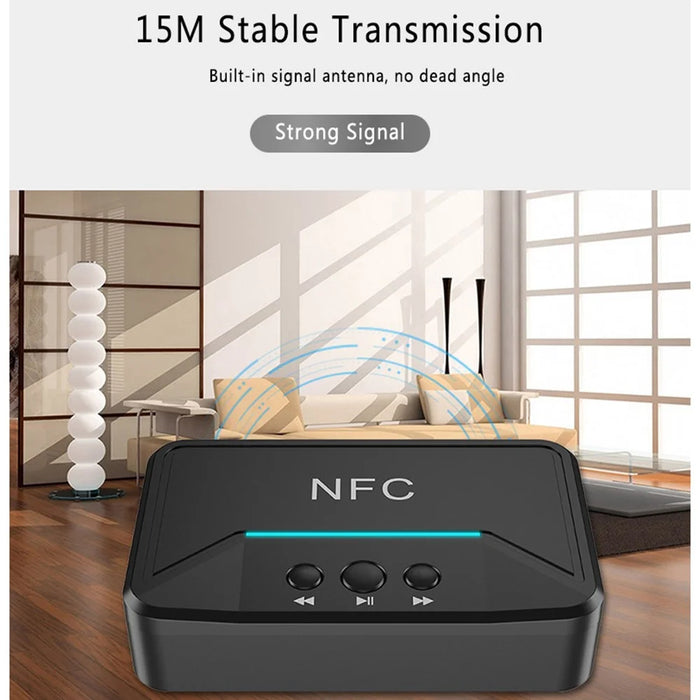BT200 NFC 5.0 Bluetooth-compatible Receiver A2DP AUX 3.5mm RCA Jack USB Smart Playback Stereo Audio Wireless Adapter for Car Kit Speaker - 3