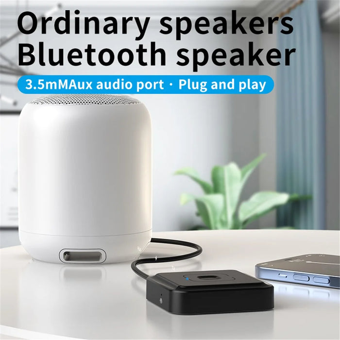 BT-22 Bluetooth-compatible 5.1 Audio Receiver Transmitter with Microphone 3.5mm AUX RCA Jack Wireless Stereo Adapter Car Headphone USB Dongle - 4