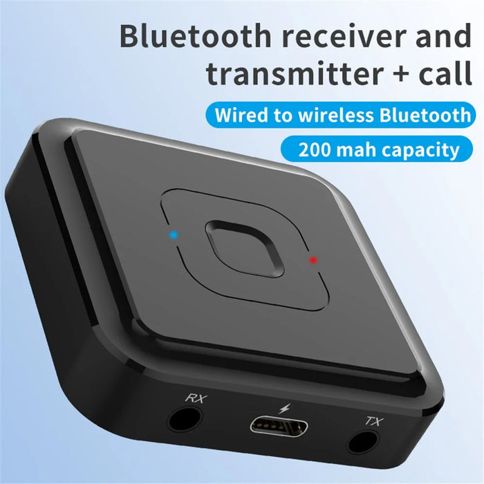 BT-22 Bluetooth-compatible 5.1 Audio Receiver Transmitter with Microphone 3.5mm AUX RCA Jack Wireless Stereo Adapter Car Headphone USB Dongle - 5