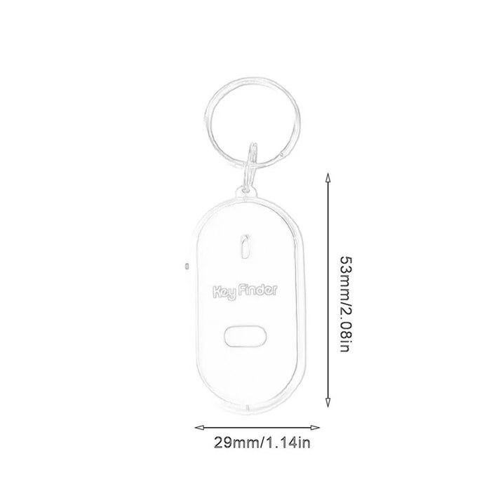 Wireless Smart Key Finder Anti-lost Portable Keychain Tracker Lightweight Item Locator - Black - 5