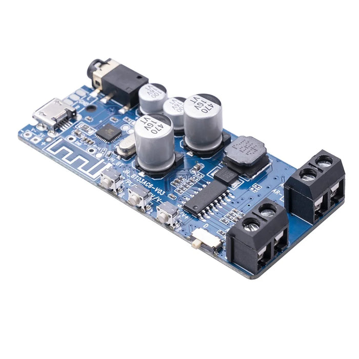 Bluetooth-compatible 5.0 Power Amplifier Board Stereo Wireless Music Player Module - Blue - 1