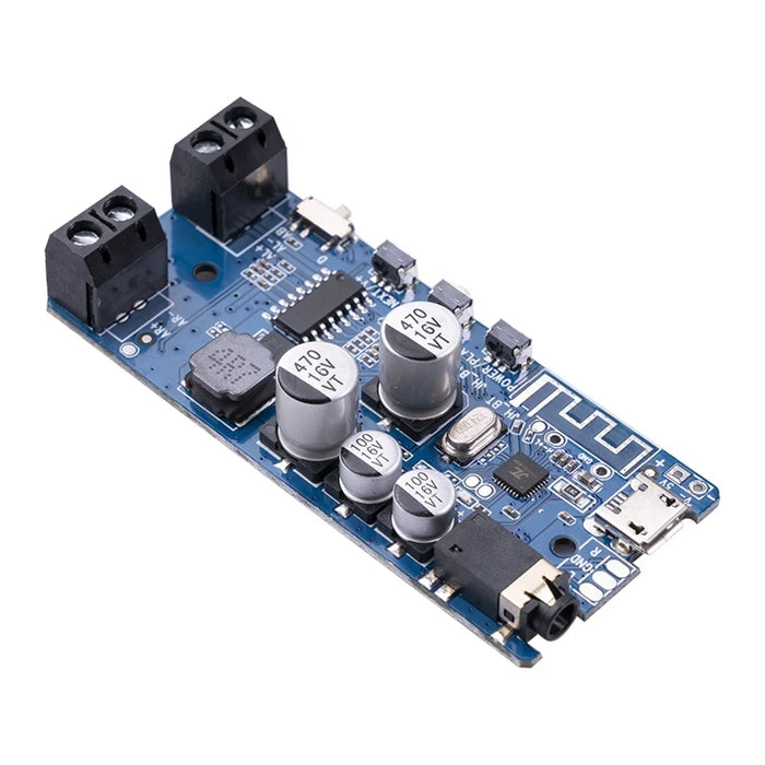 Bluetooth-compatible 5.0 Power Amplifier Board Stereo Wireless Music Player Module - Blue - 2